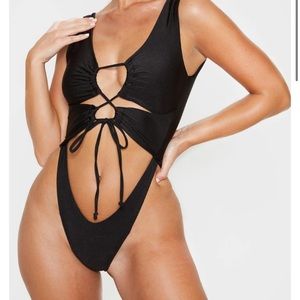 black bathing suit